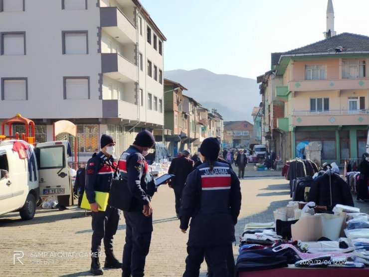 Jandarma Ekiplerinden Drone İle Maske Denetimi