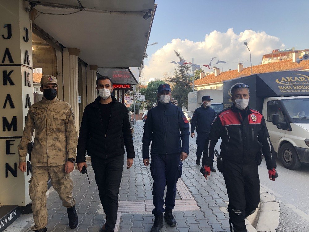 Hatay’da Güvenlik Güçlerinden Maske Denetimi