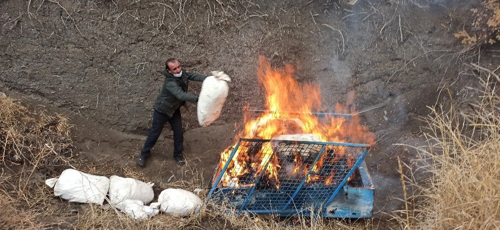 Çorum’da Ele Geçirilen 321 Kilo Uyuşturucu Madde İmha Edildi