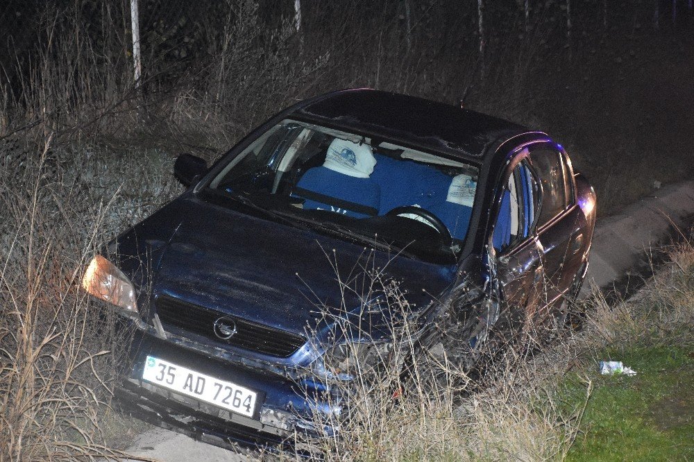 Alkollü Sürücü 2 Araca Çarpıp Sulama Kanalına Düştü: 1 Yaralı