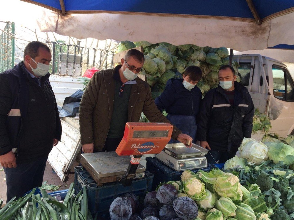 Samsun’da Pazarda Terazi Denetimi