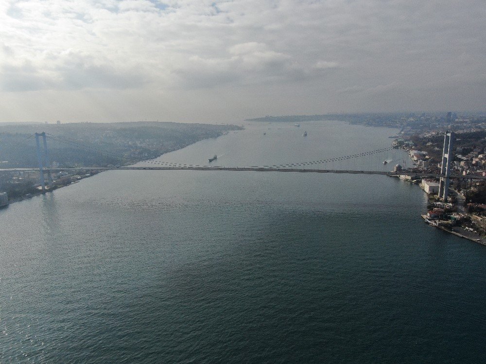 15 Temmuz Şehitler Köprüsü Ve Eminönü Meydanı’ndaki Sessizlik Havadan Görüntülendi