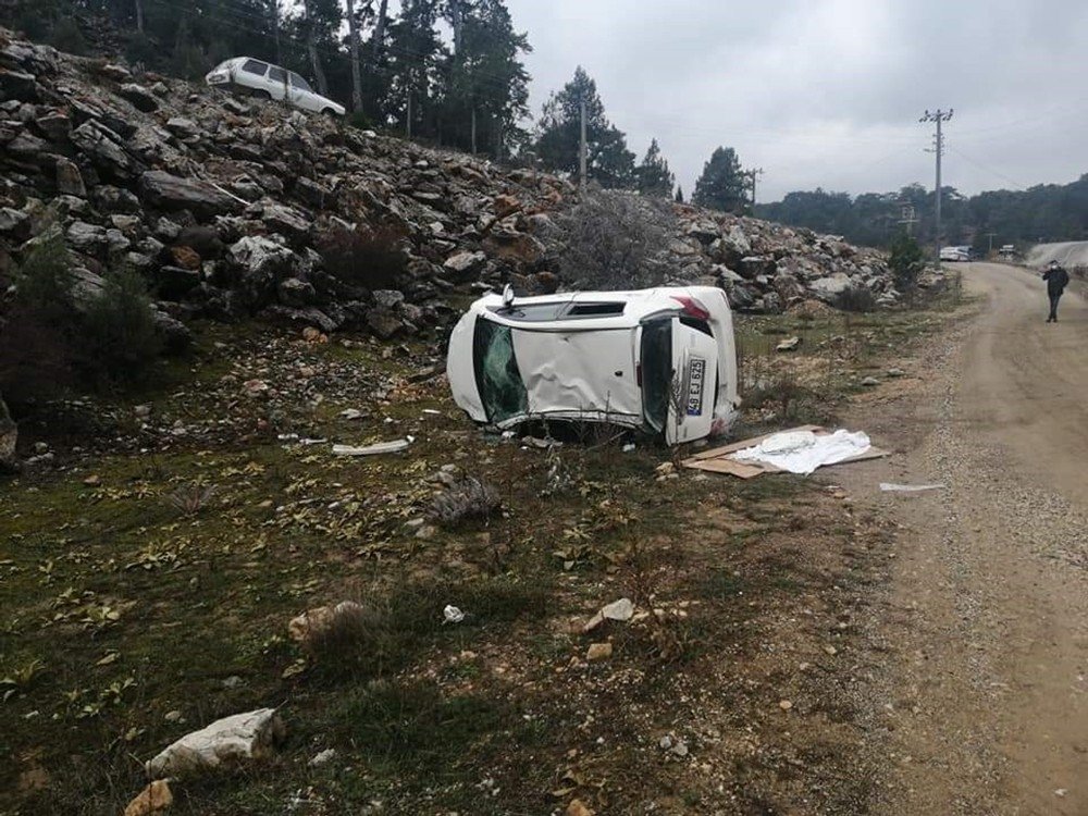 Yılanlı Dağında Kaza: 1 Yaralı