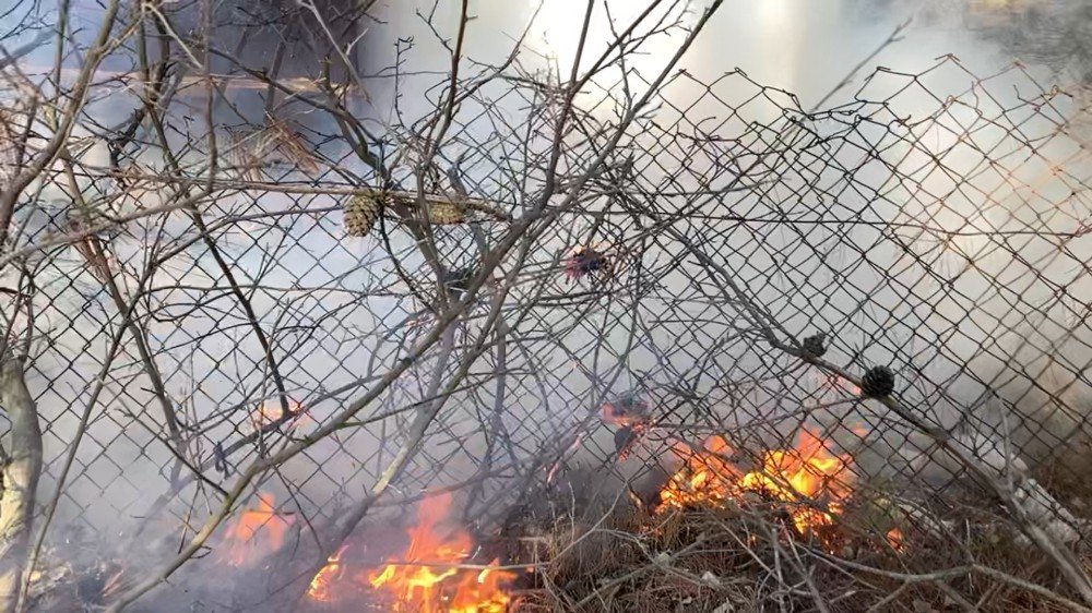 Çanakkale Radar Tepesinde Korkutan Yangın