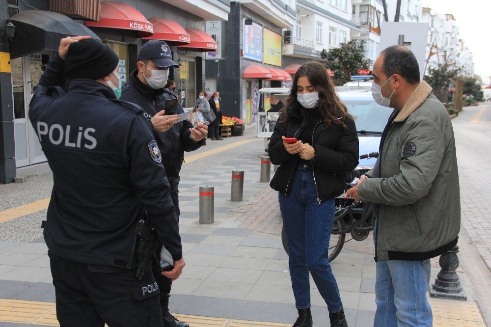 Sinop’ta Polisten Sıkı Denetim