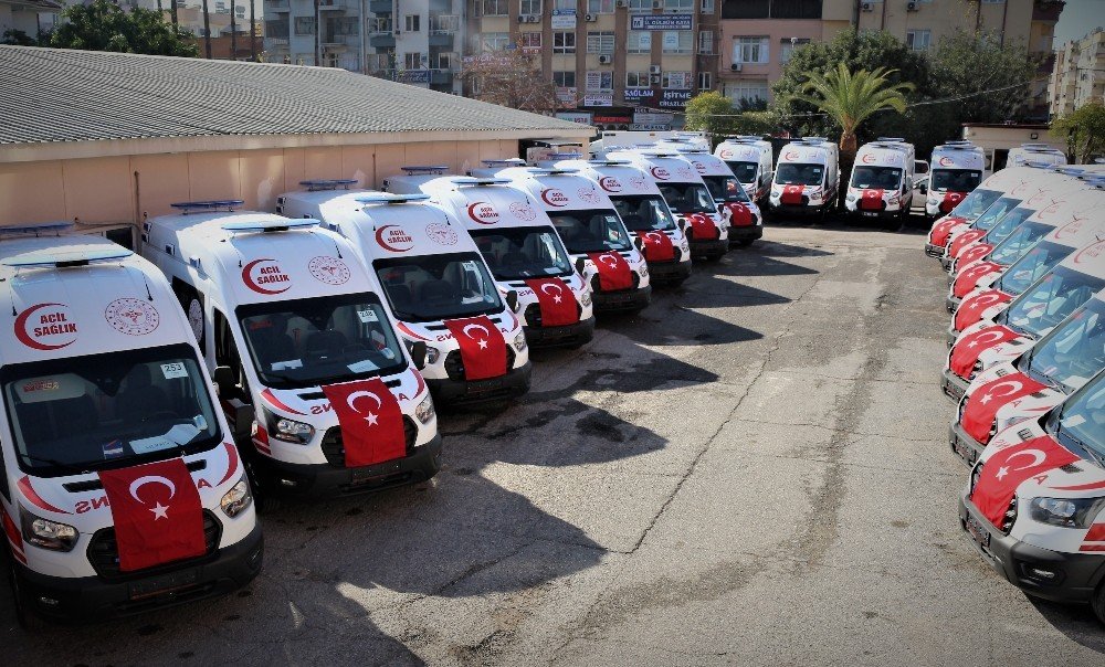 Mersin, 24 Yeni Ambulansa Kavuştu