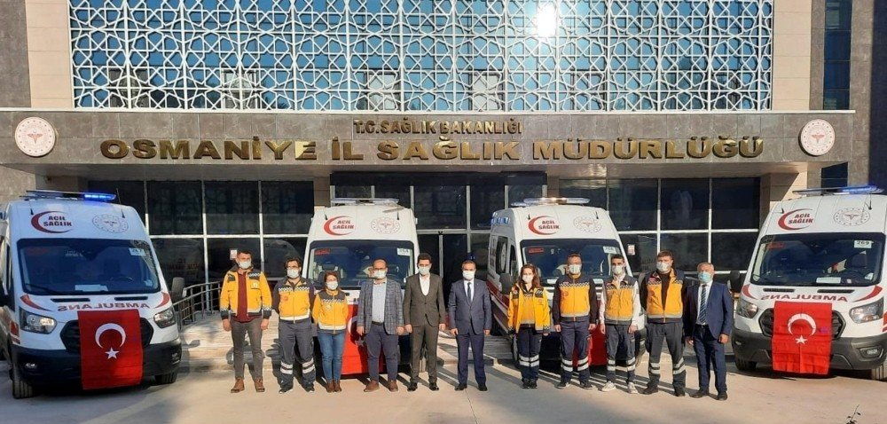 Sağlık Bakanlığı’ndan Osmaniye’ye 6 Ambulans