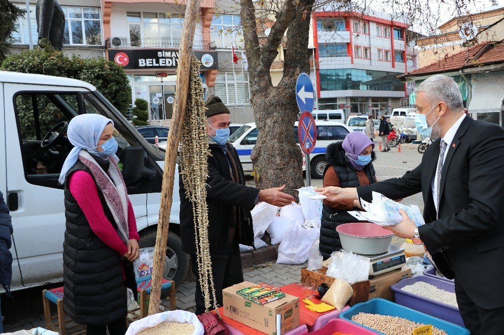 Başkan Biçer’den Esnafa ‘maske, Nesafe Ve Hijyen’ Desteği