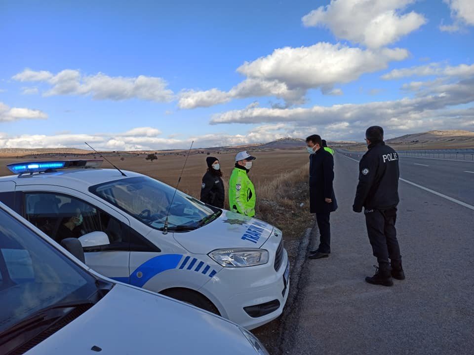 Kaymakam Trafik Denetimine Katıldı