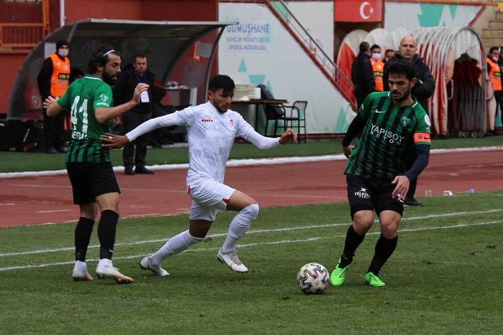 2. Lig: Gümüşhanespor: 1 - Kocaelispor: 0