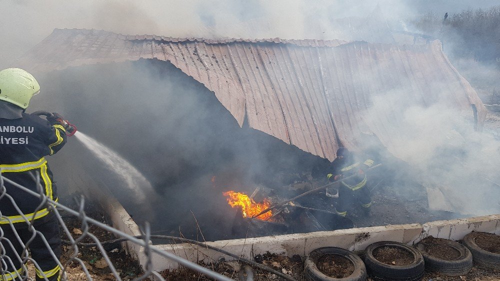 Karabük’te Tek Katlı Ev Alevlere Teslim Oldu