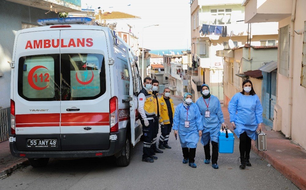 Samsun’da 85 Yaş Üstü Aşılamasına Başlandı