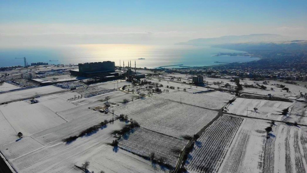 Beyaz Gelinliğini Giyen Trakya’nın İncisi Havadan Görüntülendi