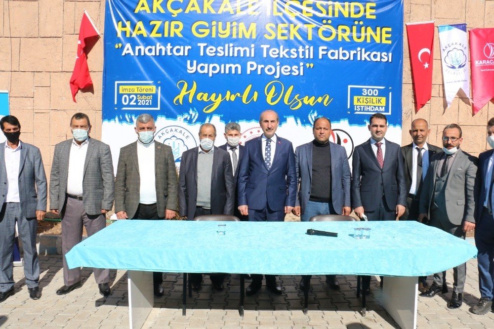 Akçakale’de Tekstil Fabrikası Kuruluyor