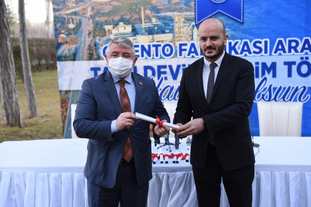 Çimento Fabrikasının Devir Teslimi Yapıldı