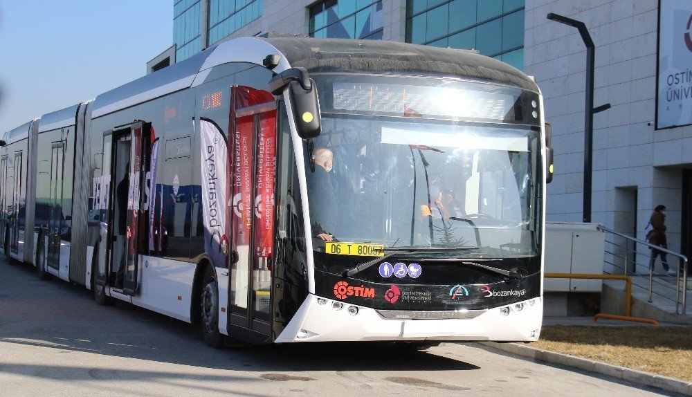 Yüzde 100 Elektrikli Ve Yerli Otobüs Ankara Turunda