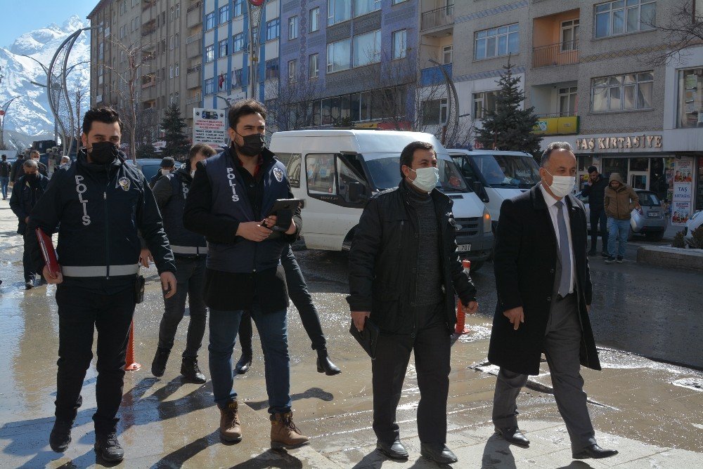 Hakkari Esnafına Teşekkür Denetimi