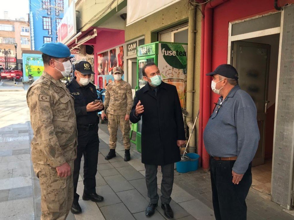 Kaymakam Temiz, Korona Virüs Denetimi Yaptı