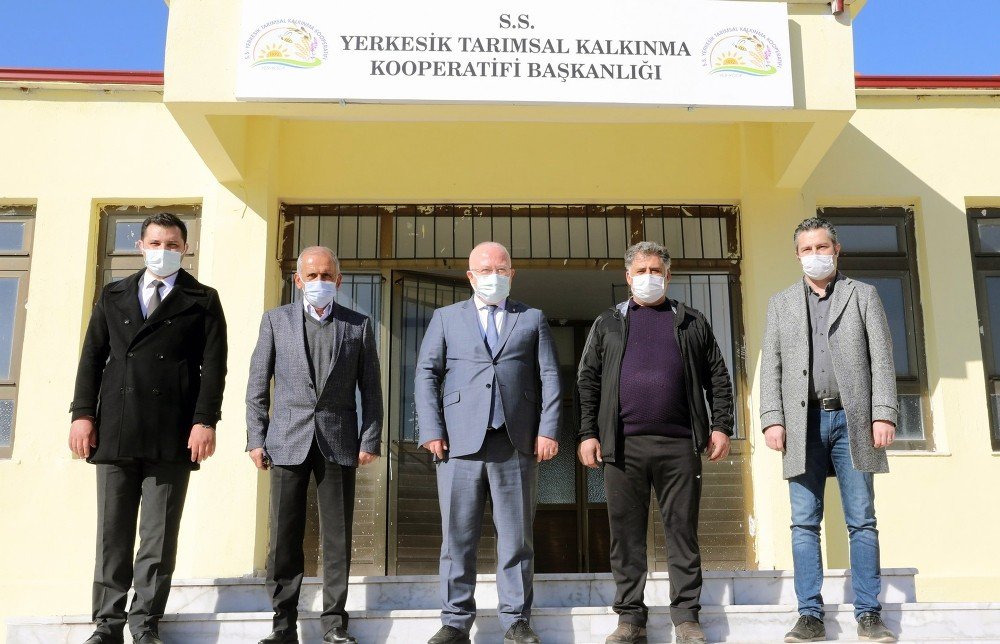 Başkan Gümüş, Yerkesik Kırsal Kalkınma Kooperatifinde İncelemelerde Bulundu