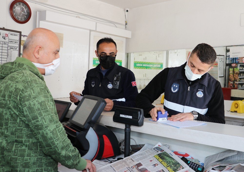 Toroslar Belediyesi Zabıtasından Korona Virüs Denetimi