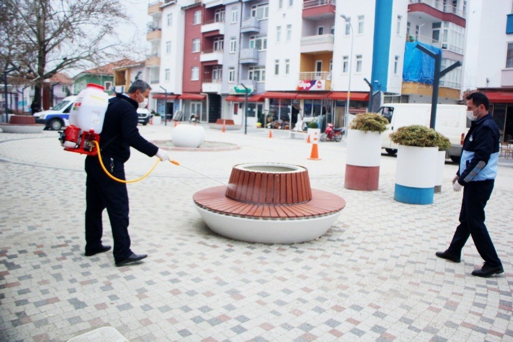 Hisarcık Belediyesinden Dezenfekte Çalışması