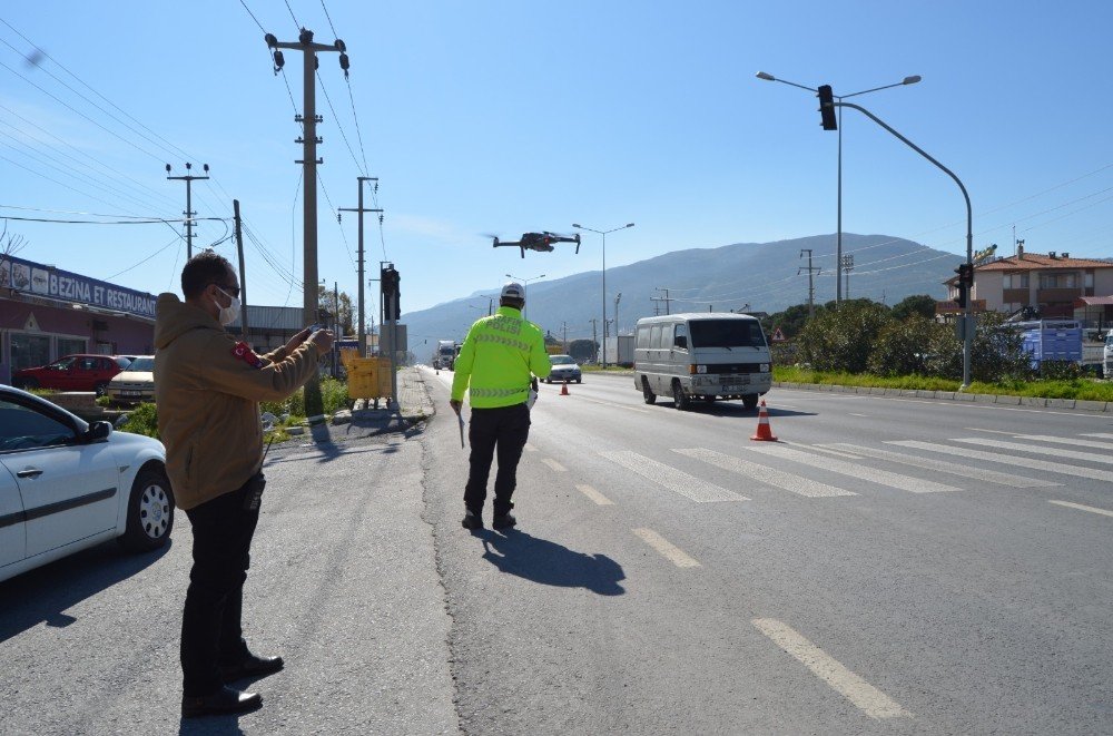 Söke’de Drone İle Trafik Denetimi