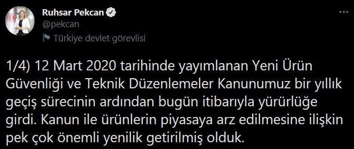 Bakan Pekcan: “ürünlerin Piyasaya Arz Edilmesine İlişkin Pek Çok Önemli Yenilik Getirilmiş Olduk”