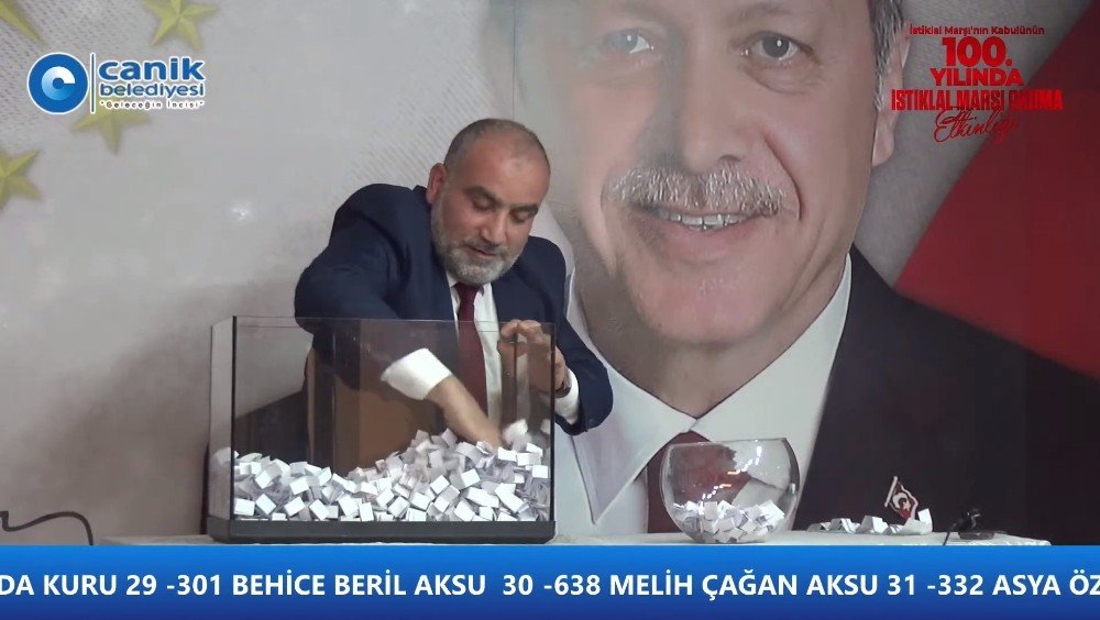 Canik’in İ̇stiklal Marşı Okuma Etkinliğine 900 Kişi Katıldı