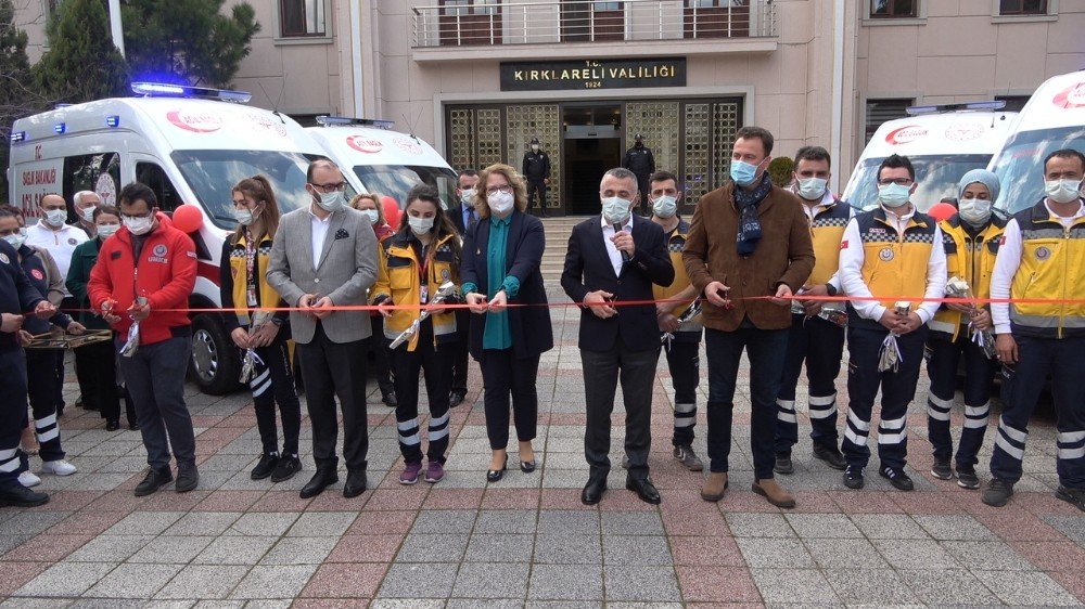 Kırklareli’de 4 Ambulans Daha Hizmete Girdi