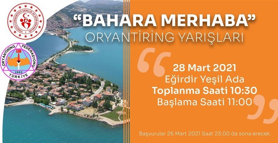 Eğirdir’de “bahara Merhaba Oryantiring” Yarışları Düzenlenecek