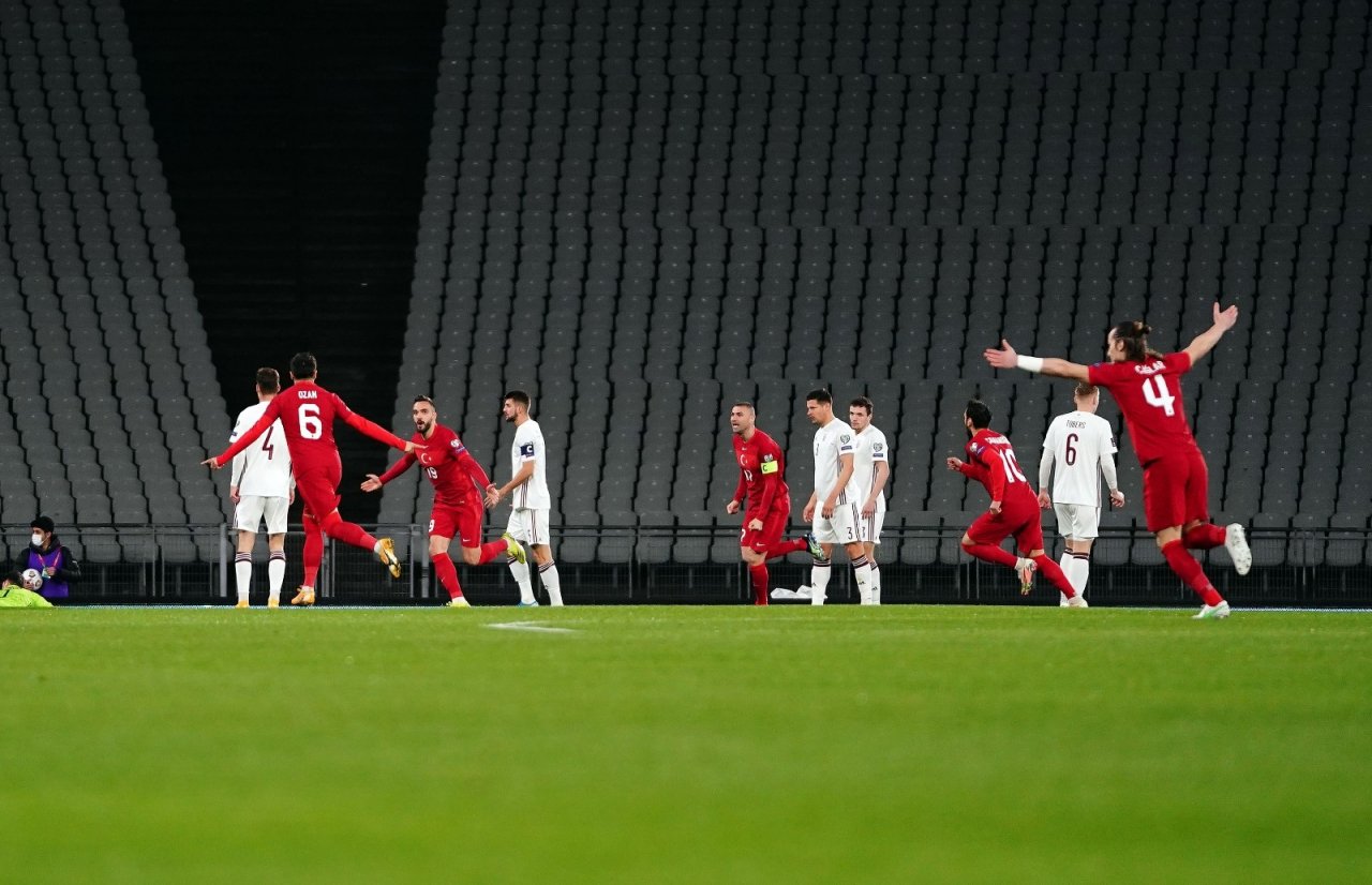 2022 Fıfa Dünya Kupası Avrupa Elemeleri: Türkiye: 2 - Letonya: 1 (i̇lk Yarı)