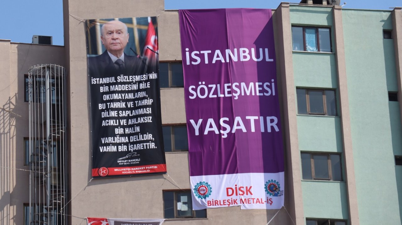 İ̇stanbul Sözleşmesi Tartışmaları Afişlere Yansıdı