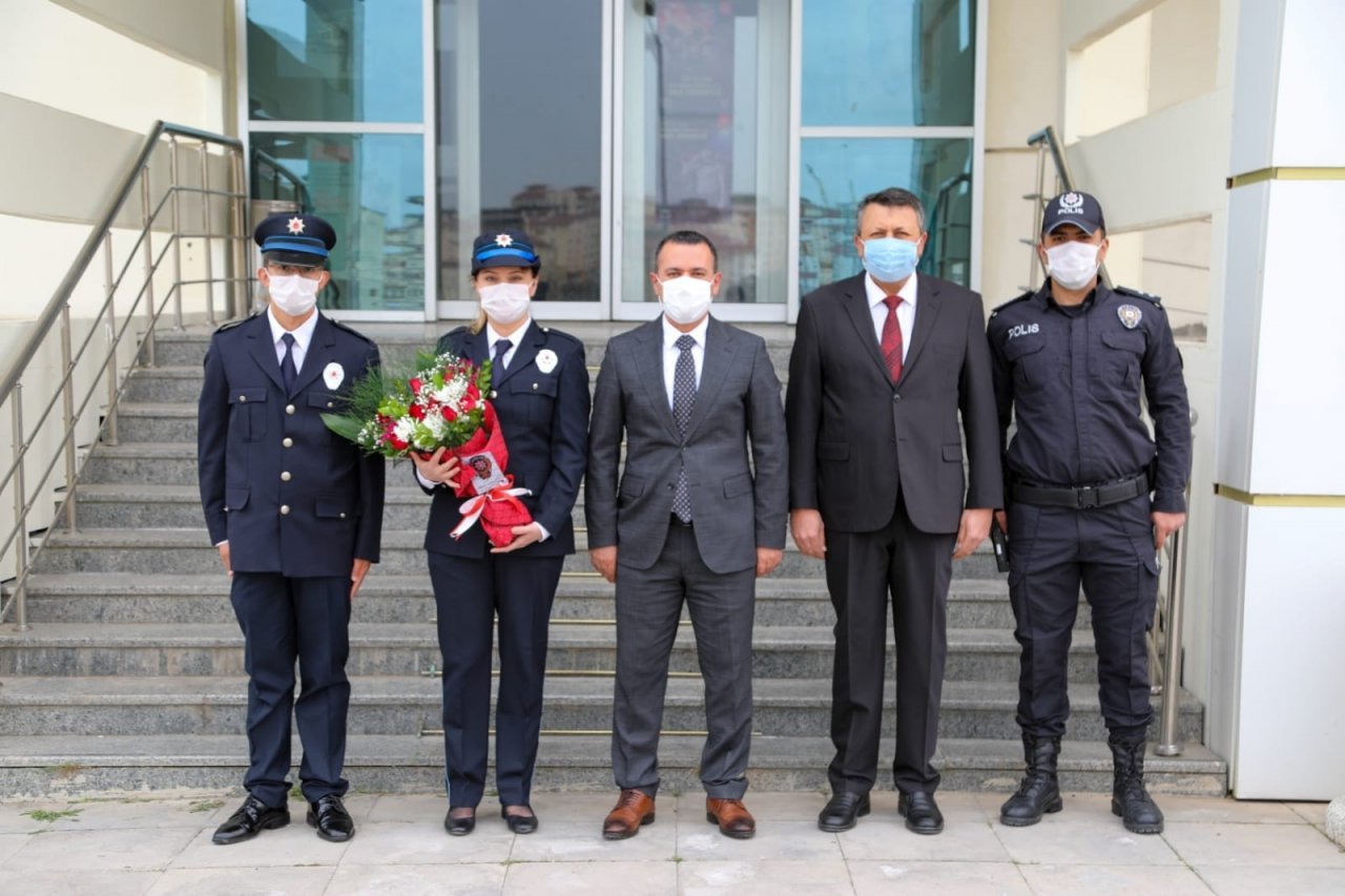 Kaymakam Türkman’dan Kahraman Polislere Ziyaret